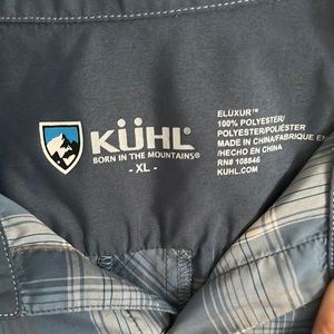 Kuhl Men’s XL short sleeve button down shirt